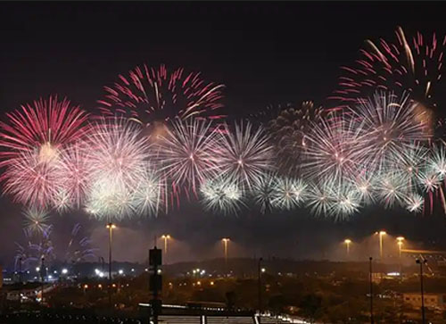 单县焰火晚会